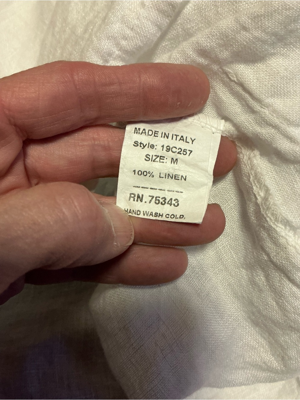 Francesca Bettini White Linen Tunic Top Made in Italy Pockets Medium - Picture 4 of 15